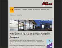 Tablet Screenshot of hermann-kempten.de